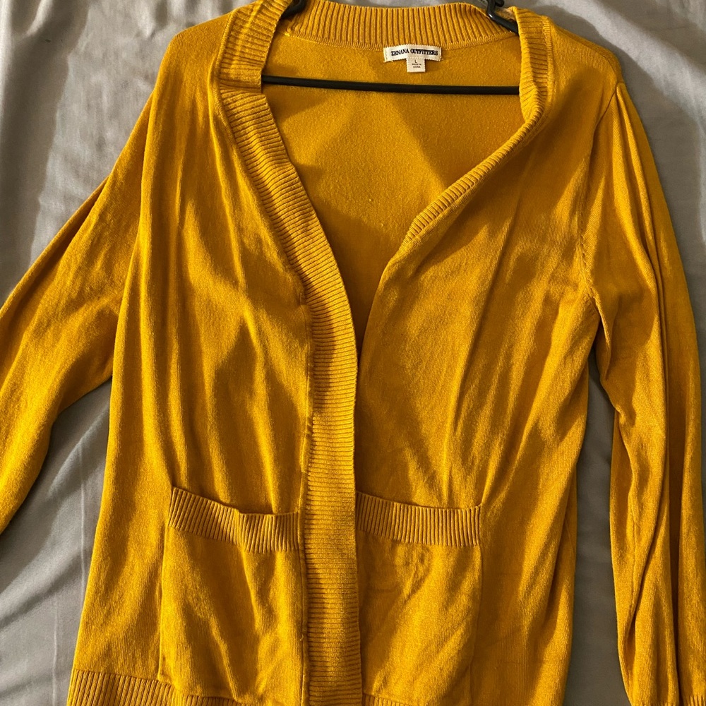 Mustard Cardigan - Large